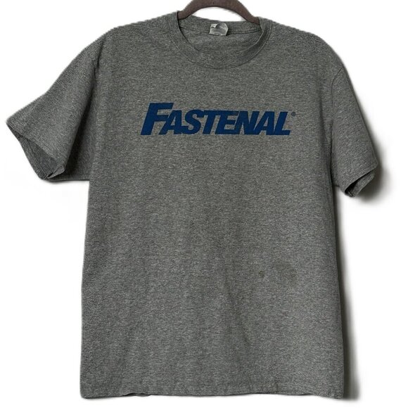 Gray Fastenal Tee Shirt Men's Size Large